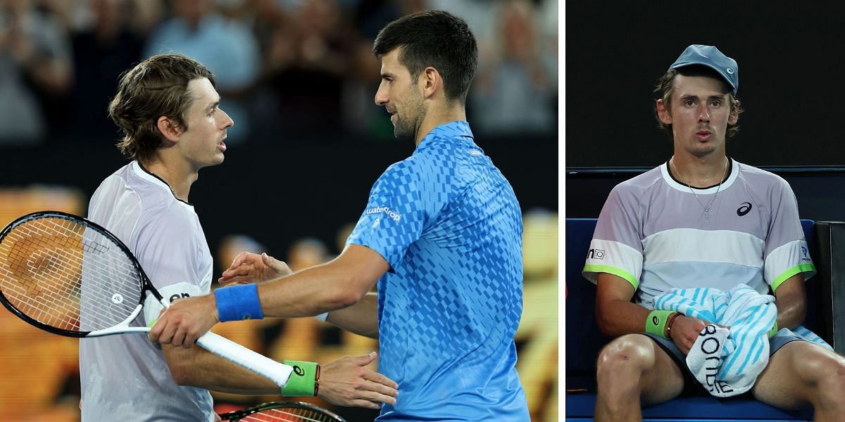 Alex de Minaur reflects on his loss to Novak Djokovic at the 2023 Australian Open.