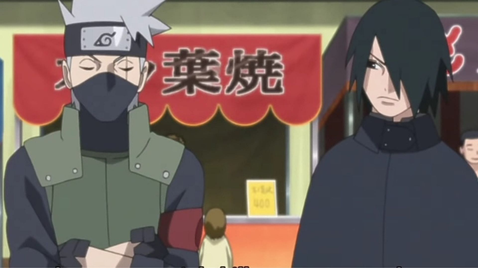 Kakashi and Sasuke as seen in the anime (Image via Pierrot)