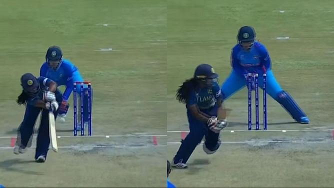 Watch: Parshavi Chopra bamboozles Vishmi Gunaratne with incredible delivery in U-19 Women's T20 World Cup