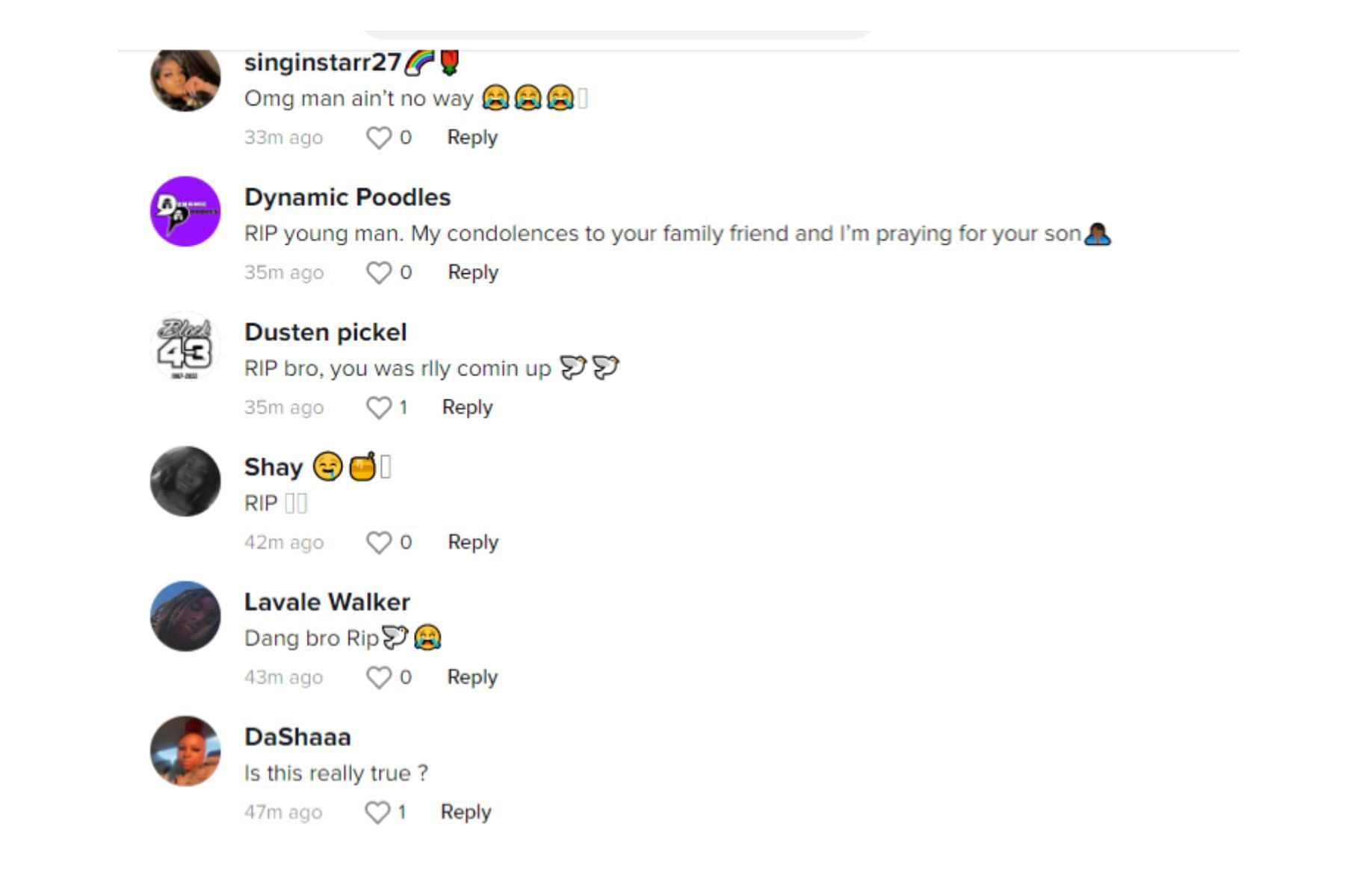 Fans are disheartened by the news of the rapper&#039;s death (Image via TikTok)