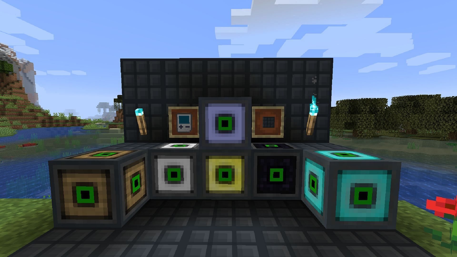 Automation can be compressed into a single block with Compact Machines (Image via davenonymous/CurseForge)