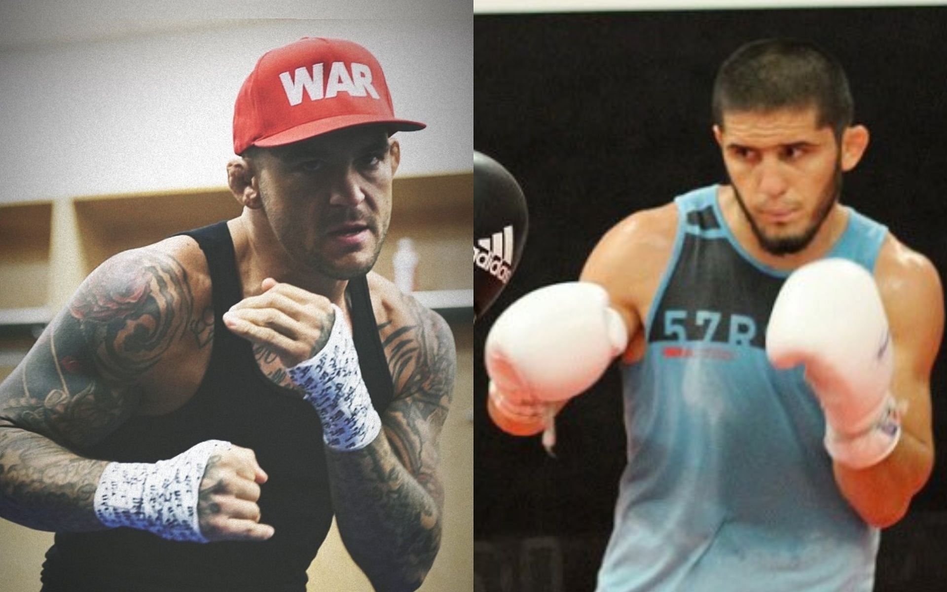 Dustin Poirier [Left] Islam Makhachev [Right] [Images courtesy: @DustinPoirier and @MAKHACHEVMMA (Twitter)]