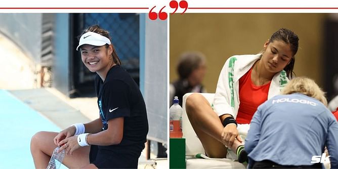 Emma Raducanu gives injury update, says she feels "really, really good" after initial shock