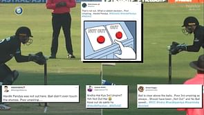 “Clearly not out, plz use 3D glass” - Twitterati give their verdict after Hardik Pandya is declared ‘bowled’ in controversial fashion
