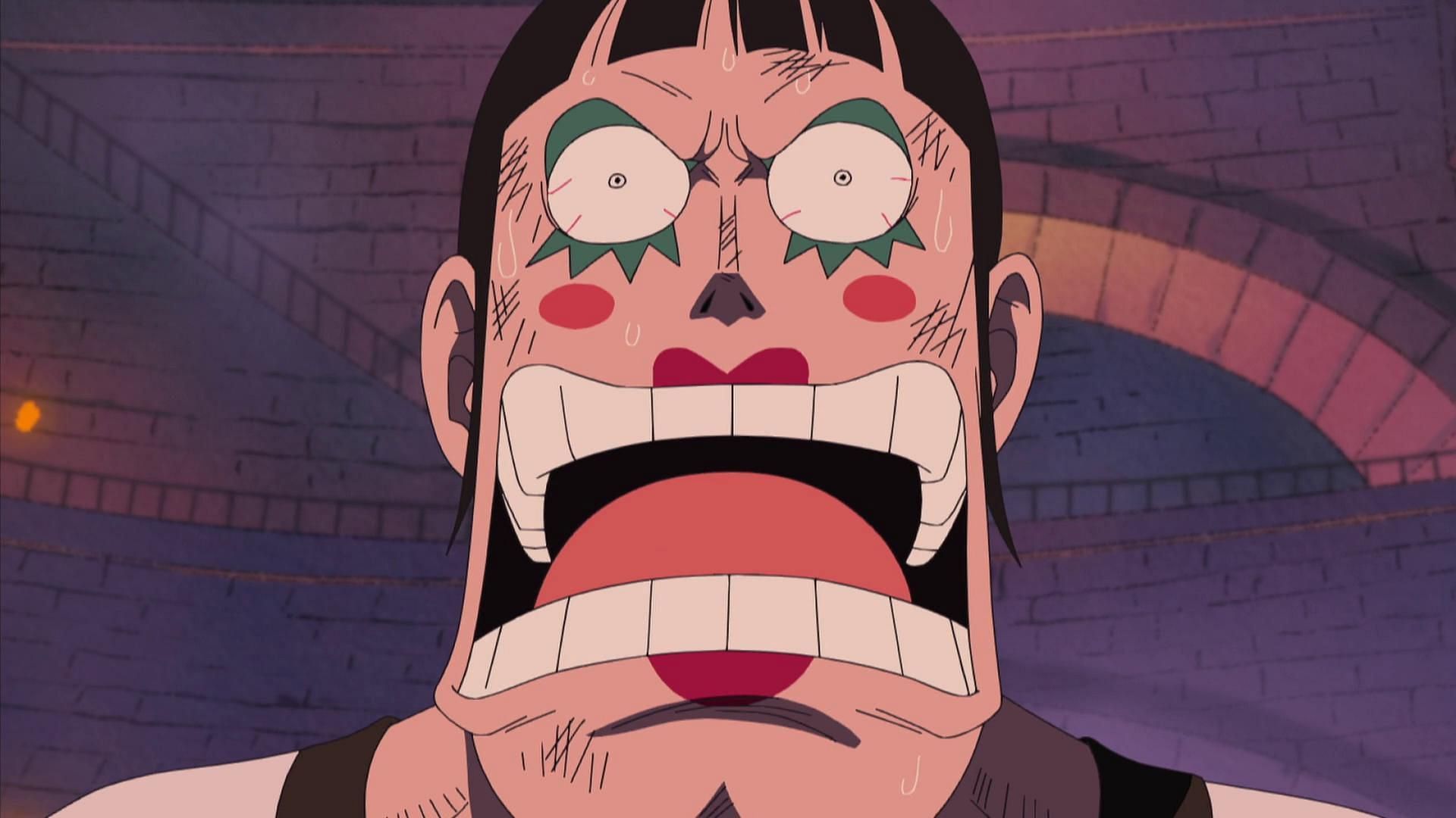 Bon Clay vu dans la série animée One Piece (Image via Toei Animation)