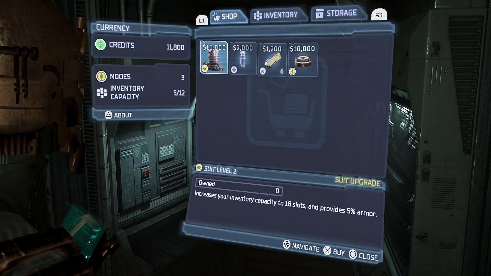 How to easily upgrade your Inventory space in Dead Space remake (Image via Electronics Arts)