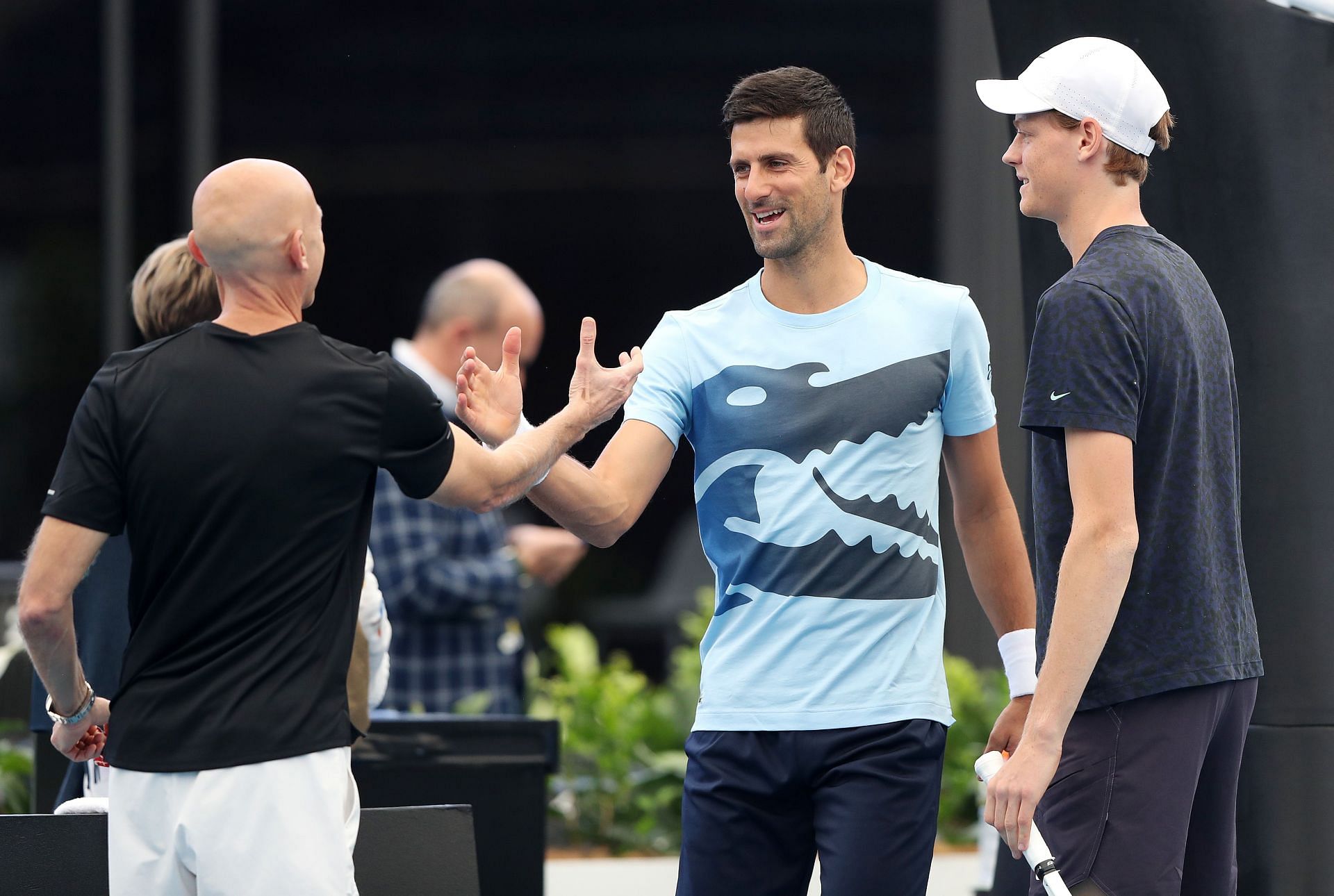 Novak Djokovic at the 2023 Adelaide International