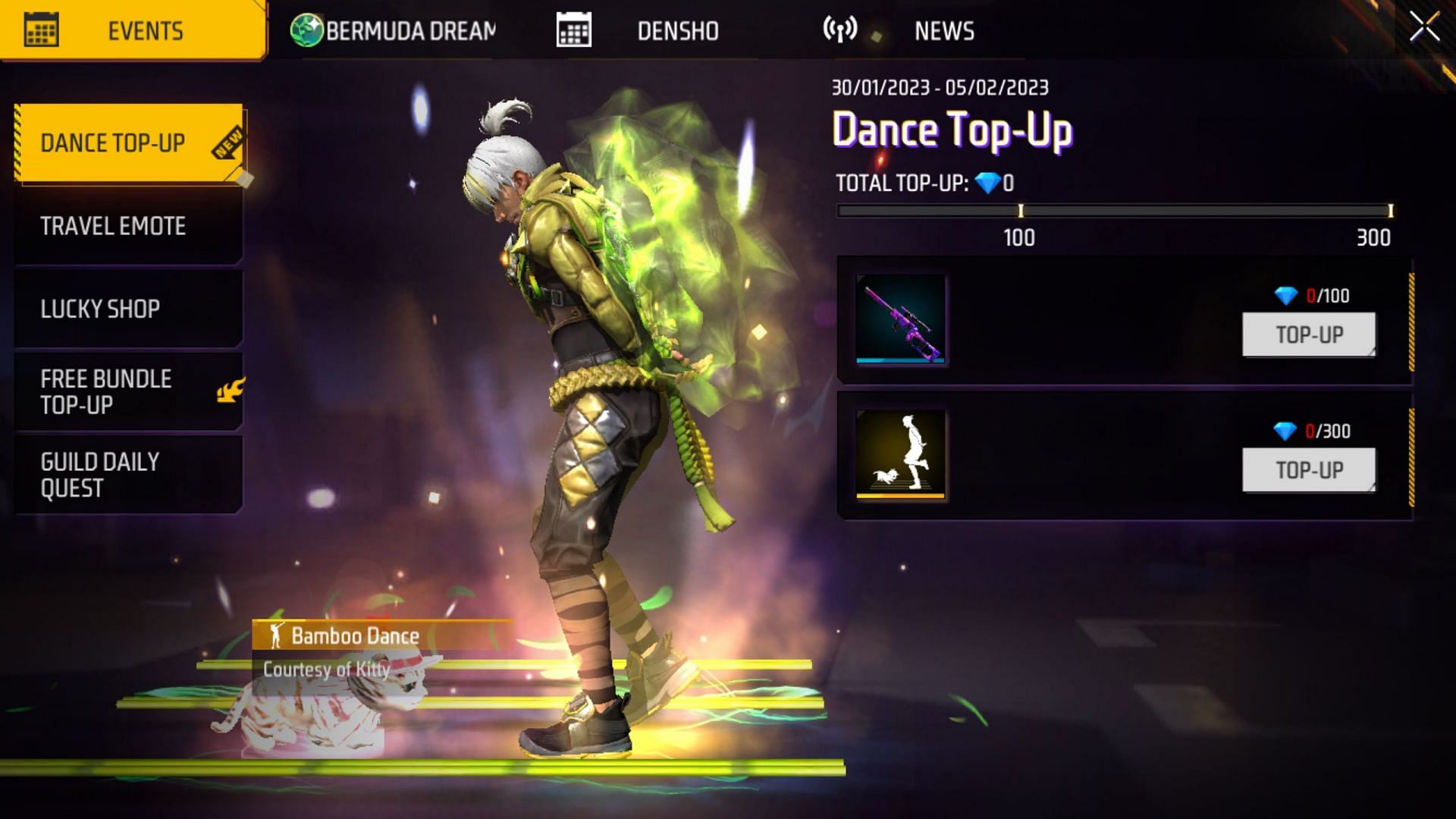 Dance टॉप-अप इवेंट (Image via Garena)