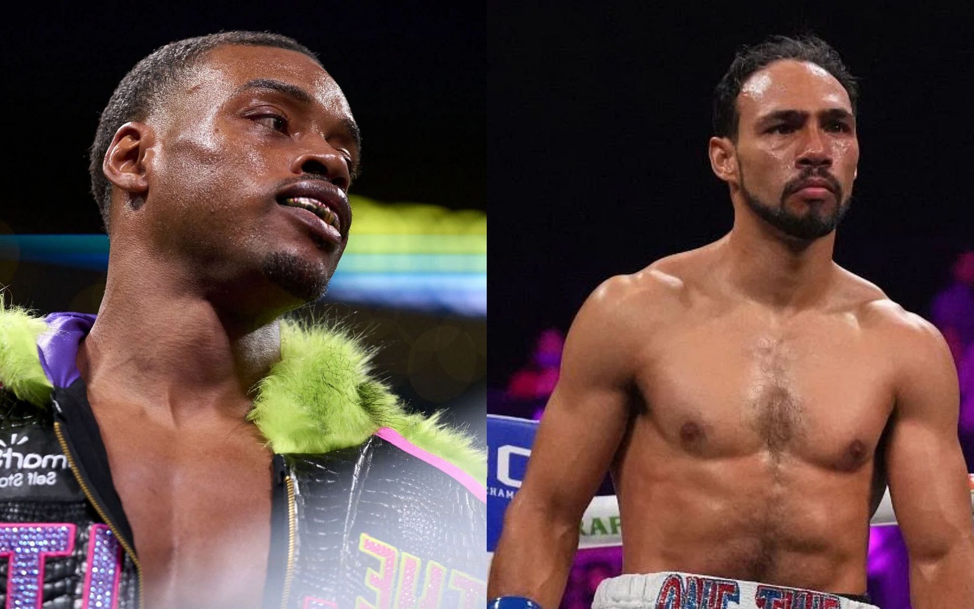 Errol Spence Jr. (L), and Keith Thurman (R).