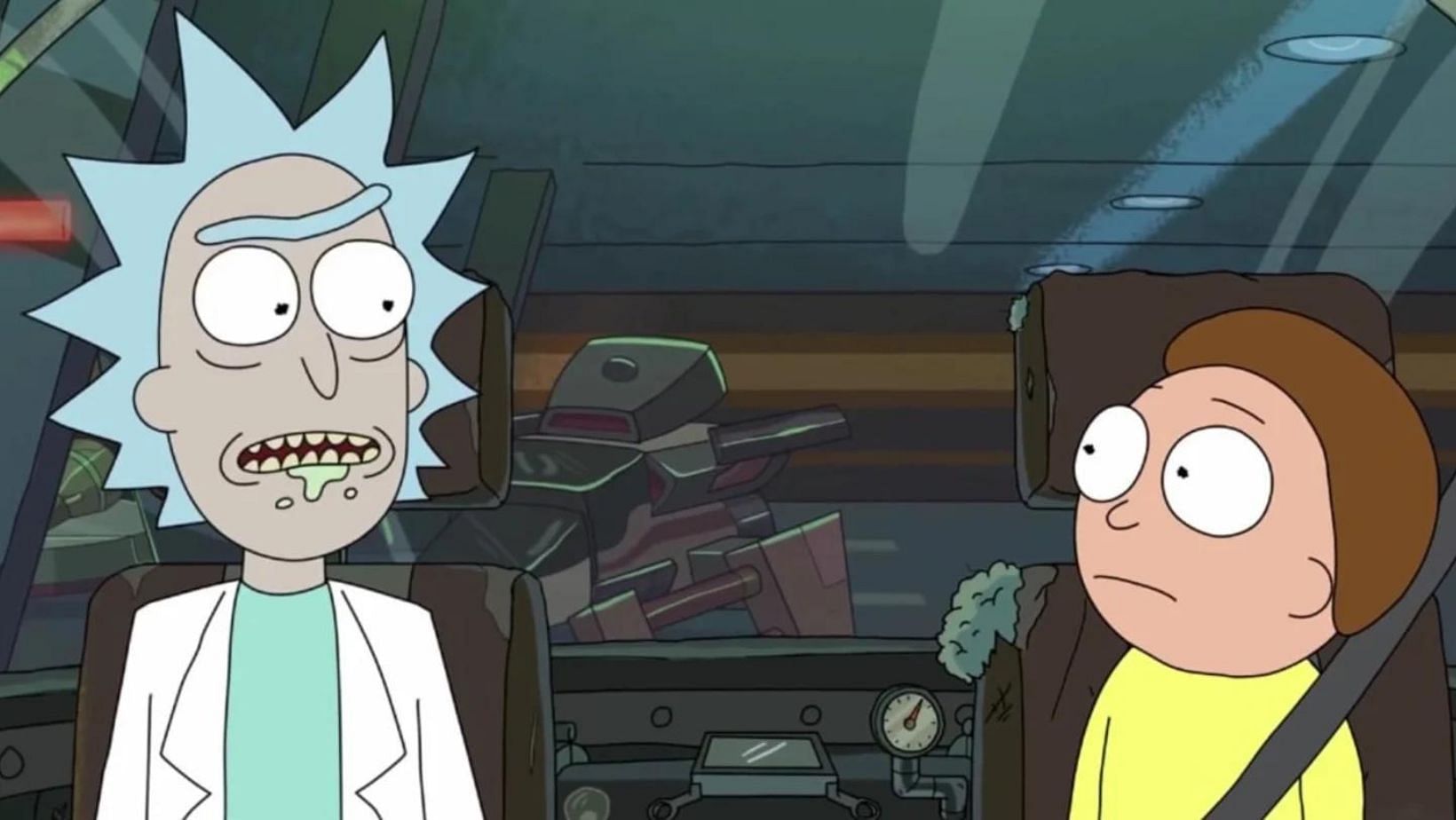 Rick Sanchez and Morty Smith are based on Doc Brown and Marty McFly from Back to the future (Image via Adult Swim)