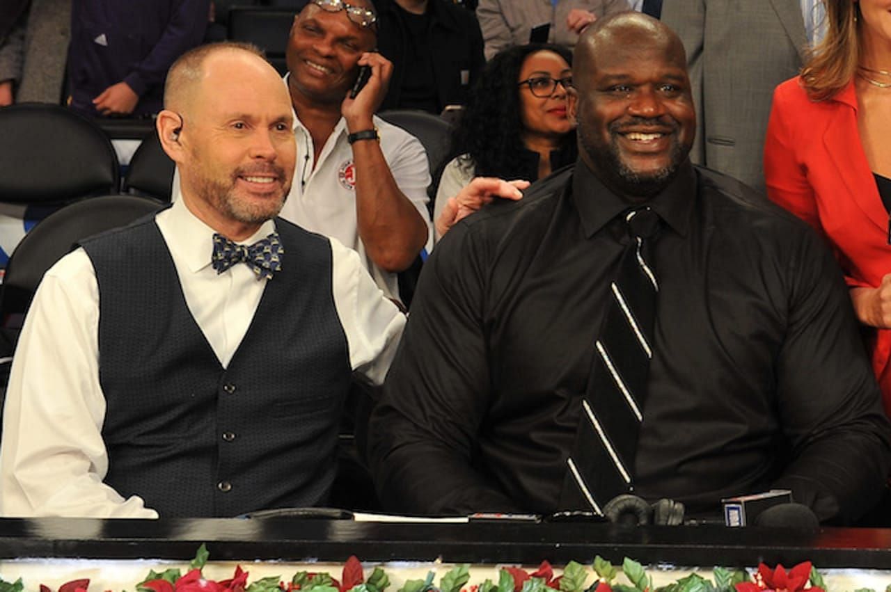 Ernie Johnson and Shaquille O&#039;Neal (Photo: Complex)