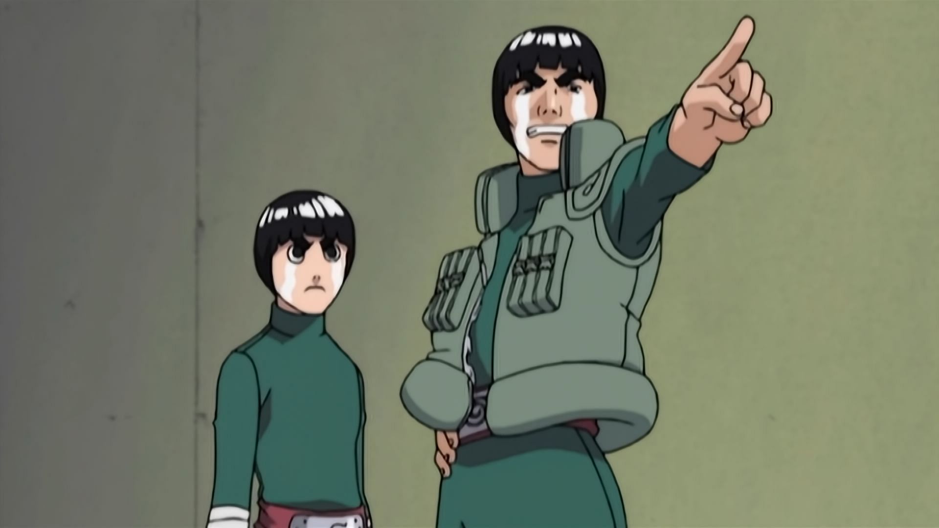 Rock Lee (left) and Might Guy (right) as seen in the Naruto anime series (Image via Studio Pierrot)