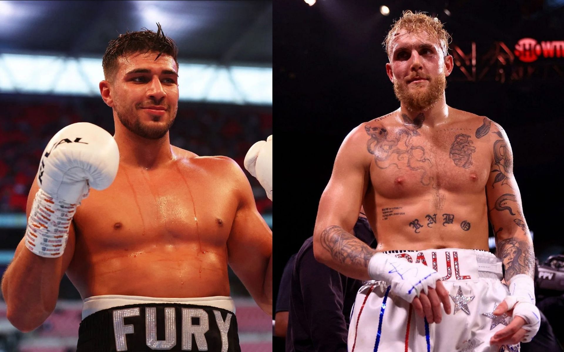 Tommy Fury (Left) and Jake Paul  (Right)  (Image credits: Getty Images)
