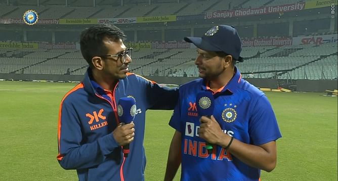 “Surya ke to hum batting coach hain, ab Kuldeep Yadav ke bhi bowling coach ban gaye" - Yuzvendra Chahal jokes during KulCha chat