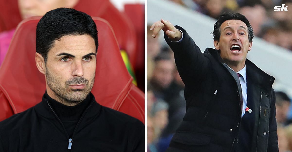 Arsenal manager Mikel Arteta (left) and Aston Villa manager Unai Emery (right)