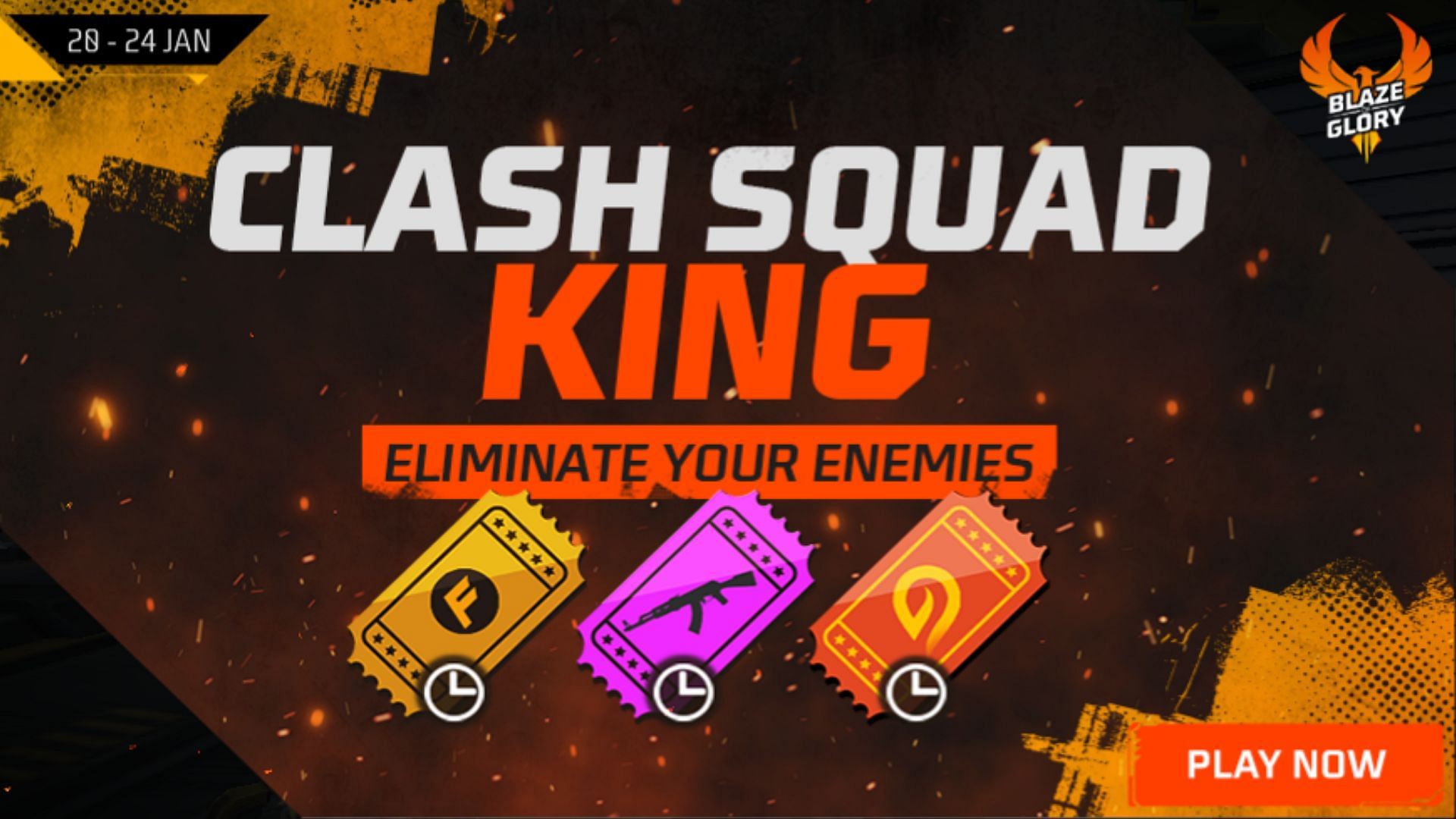 Clash Squad King event will be running for a few days (Image via Garena)