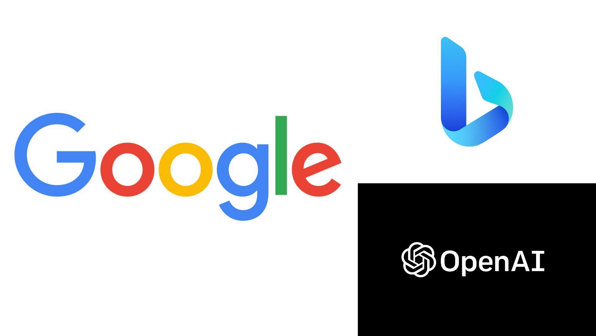 Can ChatGPT replace Google search with help from Microsoft? (image by Google, Microsoft and OpenAI)