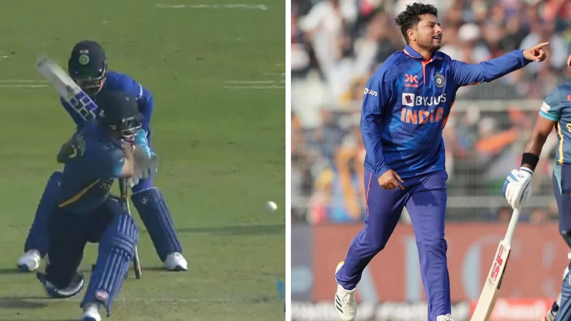 [Watch] Kuldeep Yadav stuns Dasun Shanaka with an absolute ripper