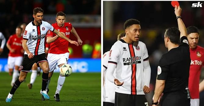 Why did referee use circular red card during FA Cup game between Wrexham and Sheffield United? Reason revealed amid fan queries