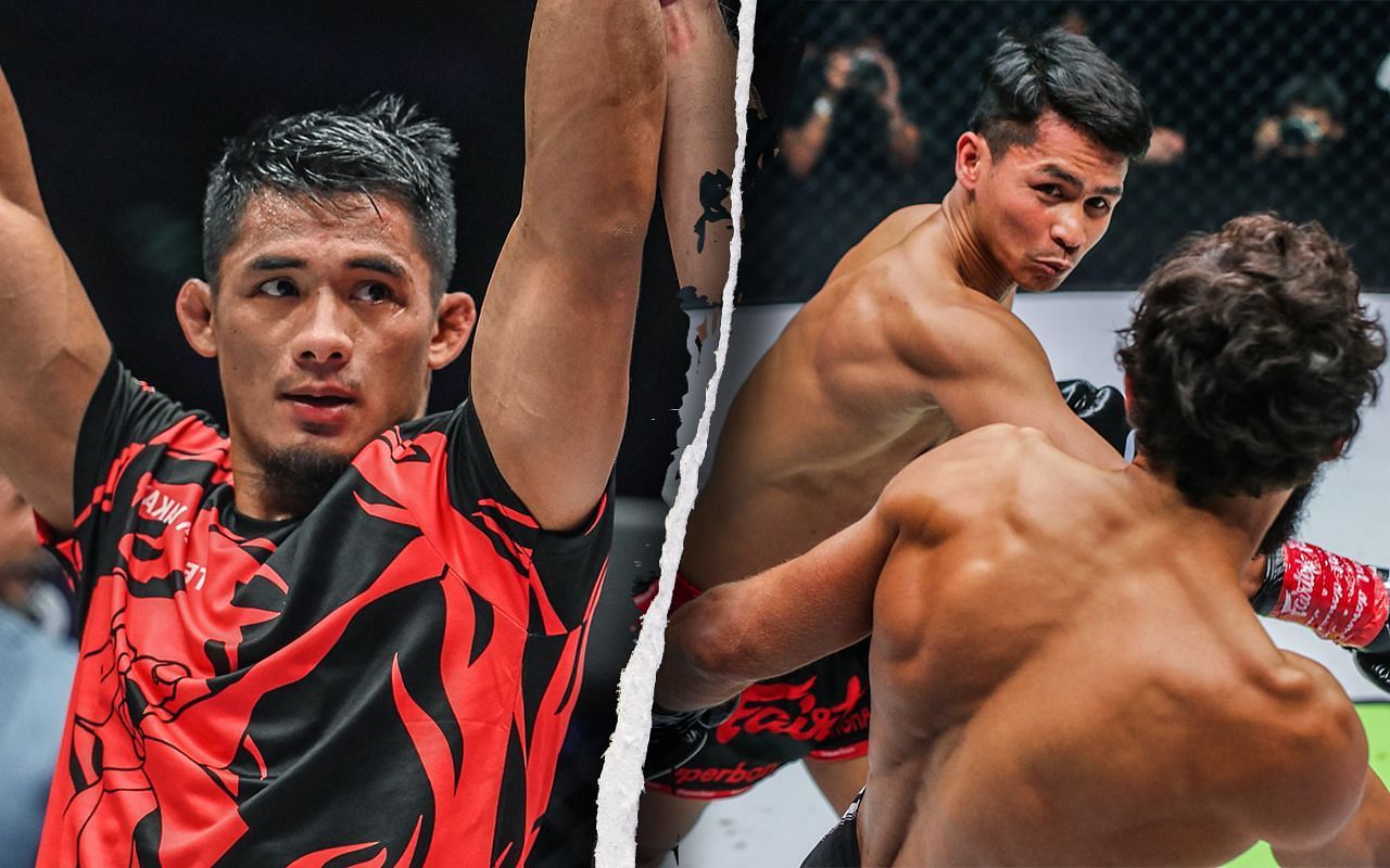 Stephen Loman (left), Superbon (center), photo by ONE Championship