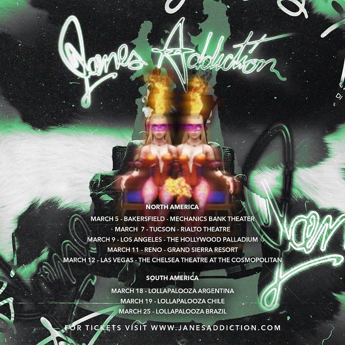 Tour Jane's Addiction Tour 2023 Tickets, presale, where to buy, dates