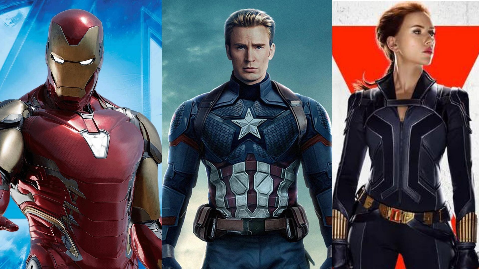 Iron Man, Captain America and Black Widow (images via Marvel)