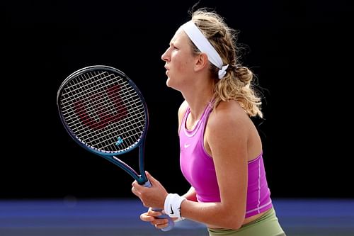 Victoria Azarenka at the 2022 Guadalajara Open.