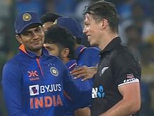 "Michael Bracewell wins the hearts on Shubman Gill's day" - Fans react to Bracewell's 140 vs IND in 1st ODI