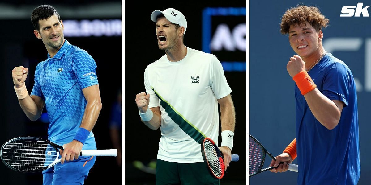 Novak Djokovic, Andy Murray, and Ben Shelton were among the winners on Day 2 of the 2023 Australian Open.