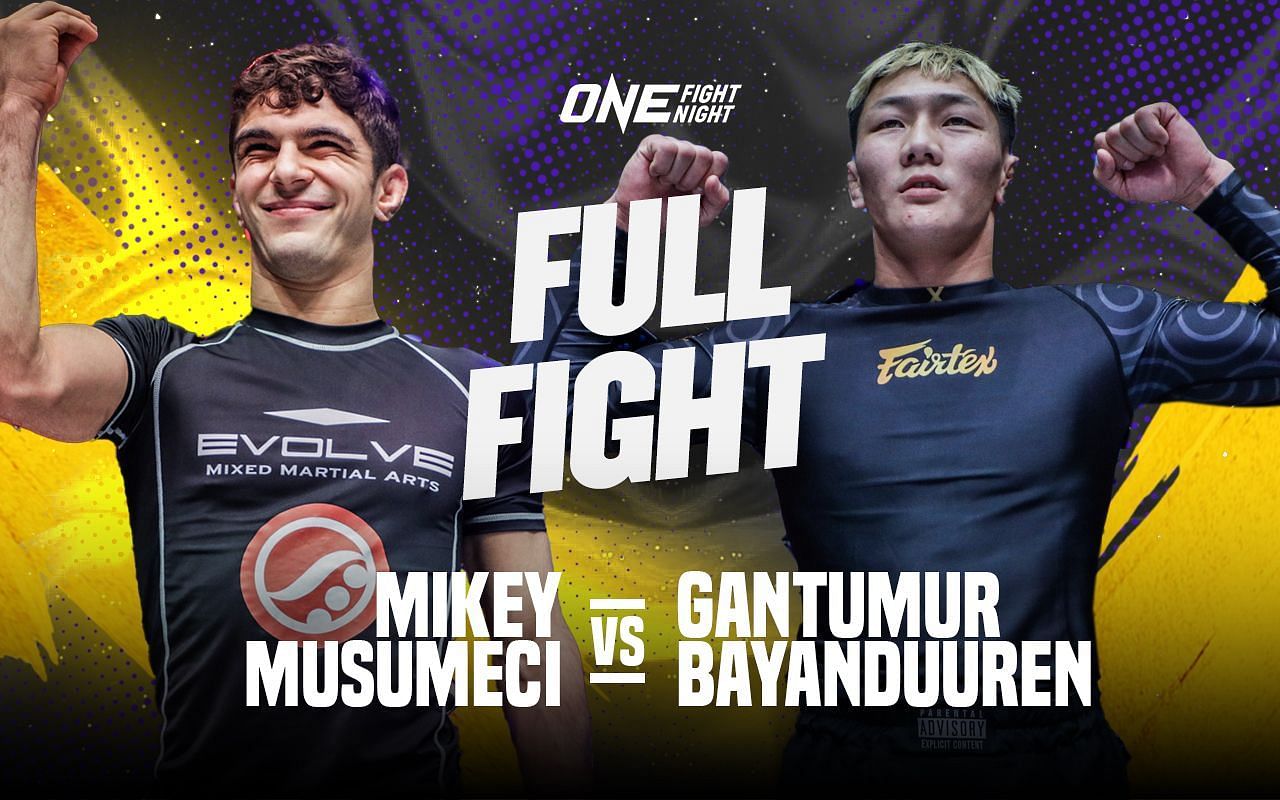 Mikey Musumeci and Gantumur Bayanduuren | Image courtesy of ONE