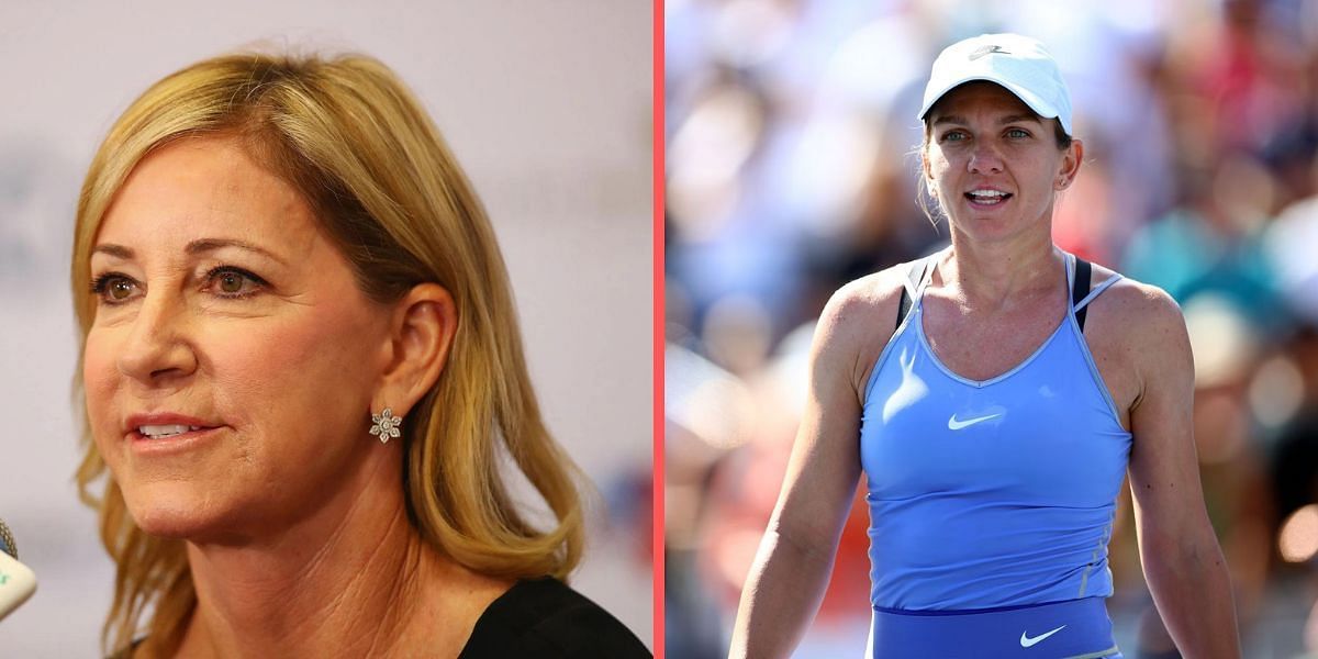 Chris Evert sent her best wishes to Simona Halep