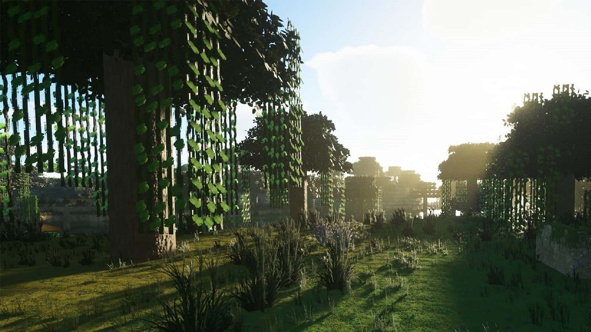 Optimum Realism&#039;s textures are truly a sight to behold in Minecraft: Bedrock Edition (Image via Atmosphere_Of_Tech/Resourcepack.net)
