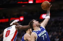 Luka Doncic reacts to trash talk incident between him and Detroit Pistons bench: "If they gonna chirp at me, I’m gonna chirp back"
