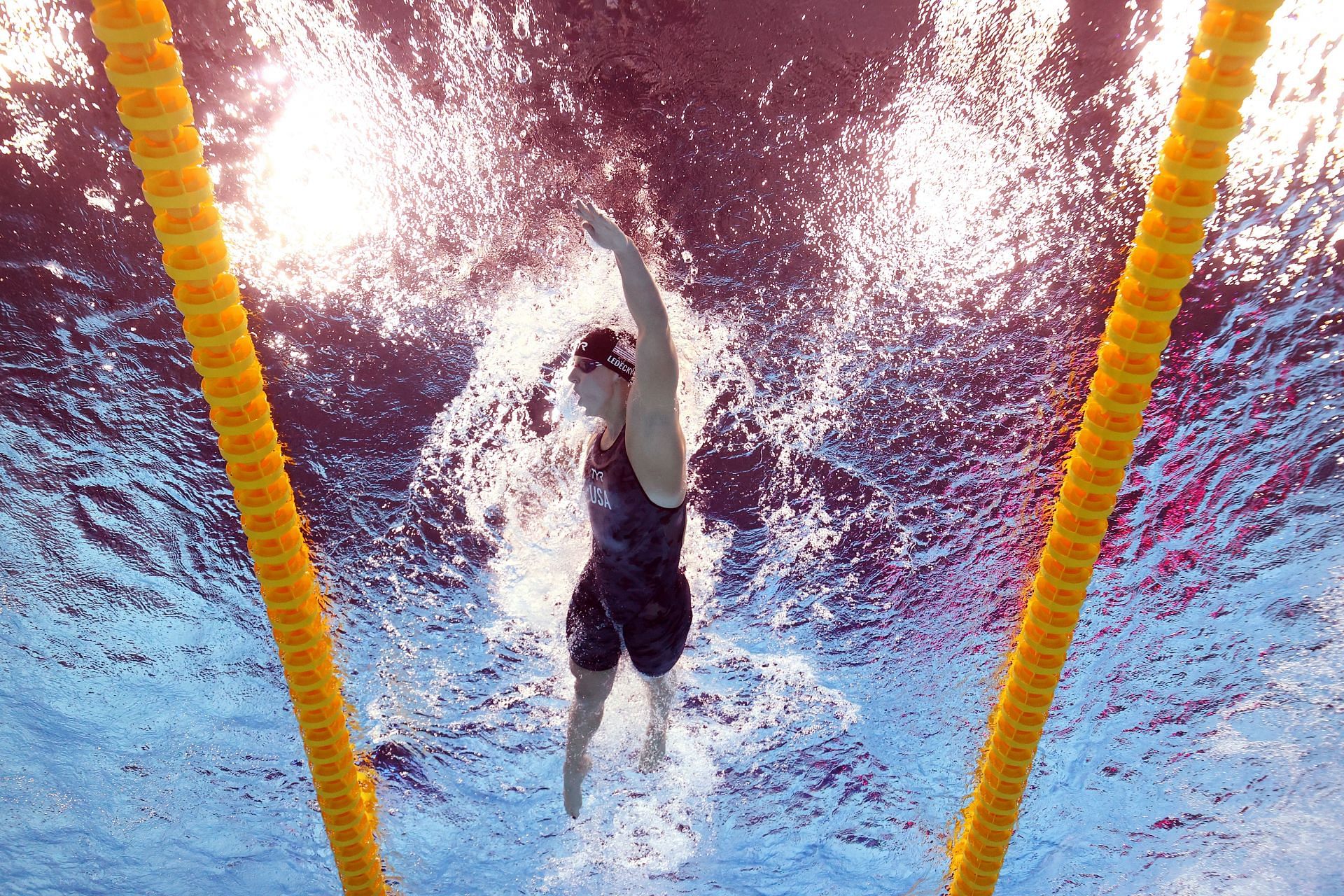 Katie Ledecky at the 2022 FINA World Championships, Budapest