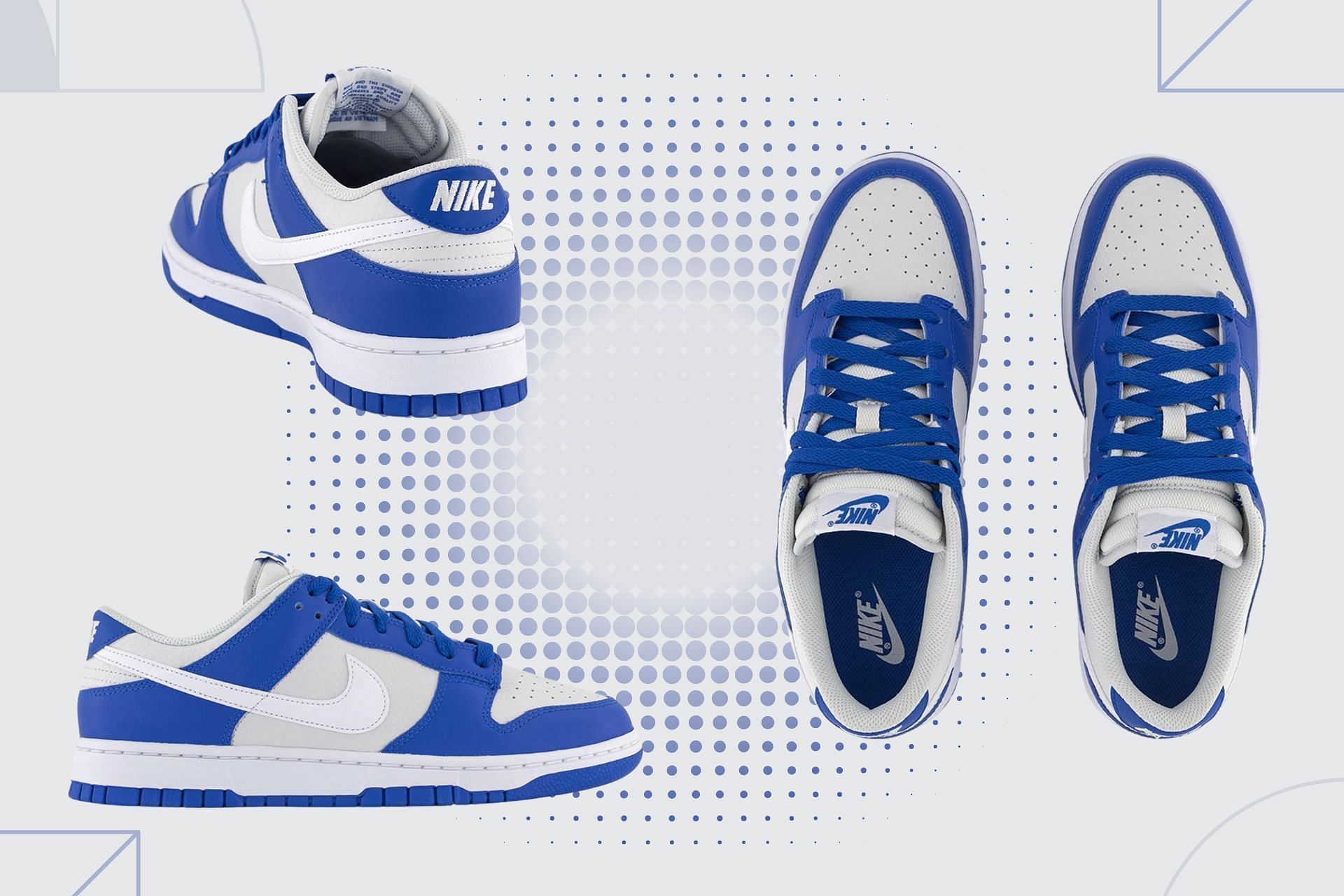 The upcoming Nike Dunk Low &quot;Kentucky Alternate&quot; sneakers are inspired by the 1985-released &quot;Be True to Your School&quot; sneaker pack (Image via Sportskeeda)