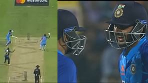 [Watch] "Comedy of errors"- Axar Patel survives run out attempt despite being on the same end as Suryakumar Yadav