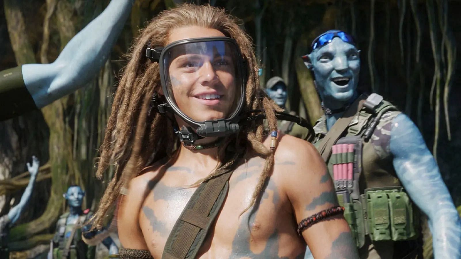 Jake Sully&#039;s adopted human son, Spider in Avatar 2 (Image via 21st Century Studios)