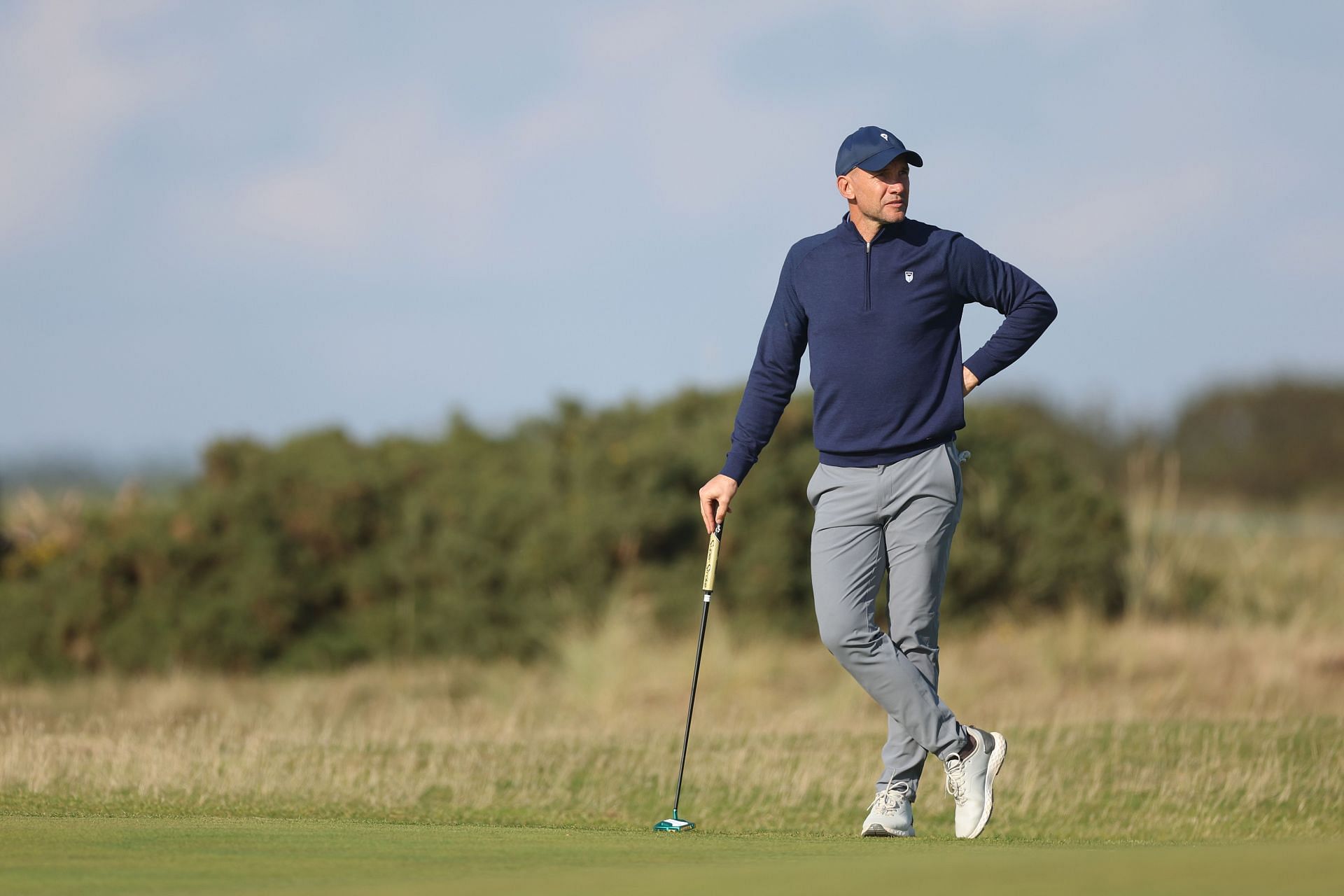 Andriy Shevchenko at the 2022 Alfred Dunhill Links Championship - Day One (Image via Oisin Keniry/Getty Images)