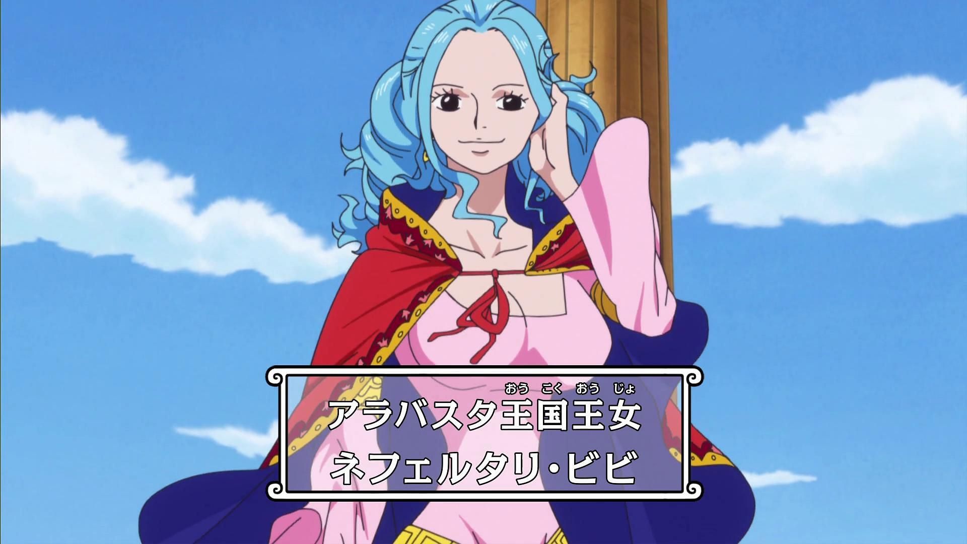 Vivi Nefertari as seen in the series&#039; anime (Image via Toei Animation)