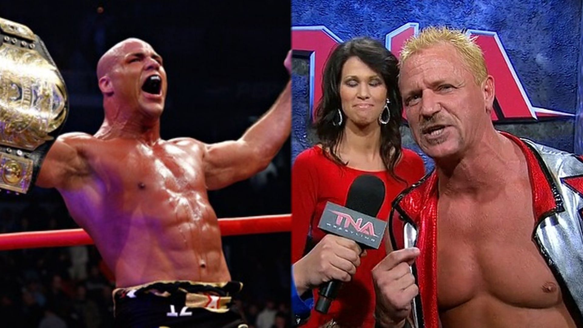 Jeff Jarrett and Kurt Angle had a heated feud during their TNA tenure.