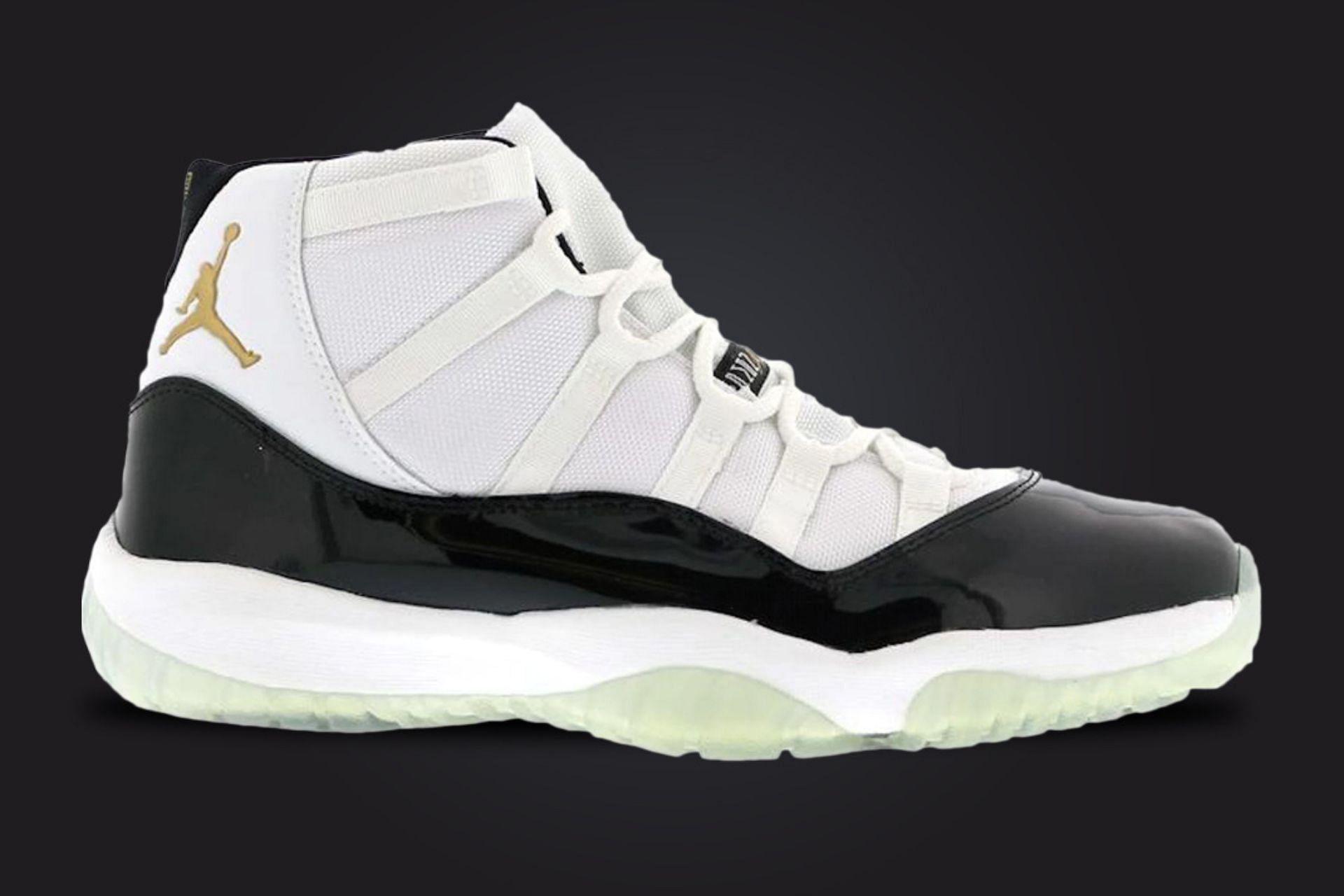 The upcoming Nike Air Jordan 11 &quot;DMP&quot; sneakers are a nod to the 2006-released Defining Moments Pack (Image via StockX)