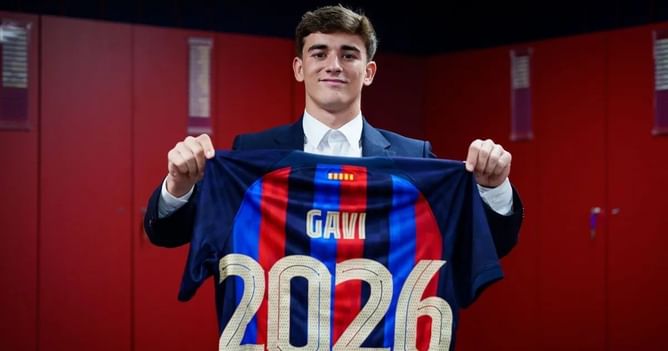 Barcelona unable to register Gavi's new contract because of La Liga rules - Reports