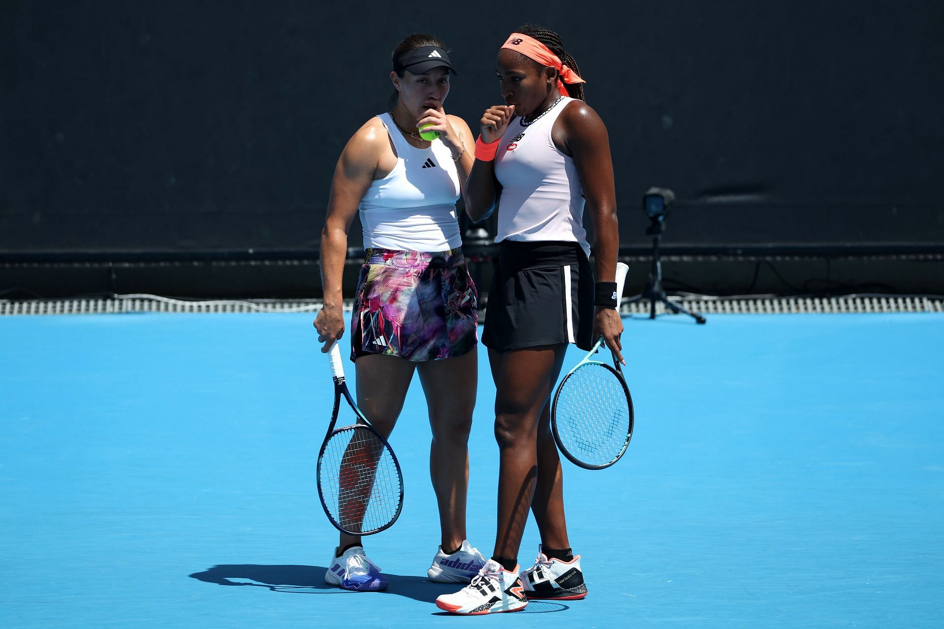 Coco Gauff and Jessica Pegula in action at the 2023 Australian Open