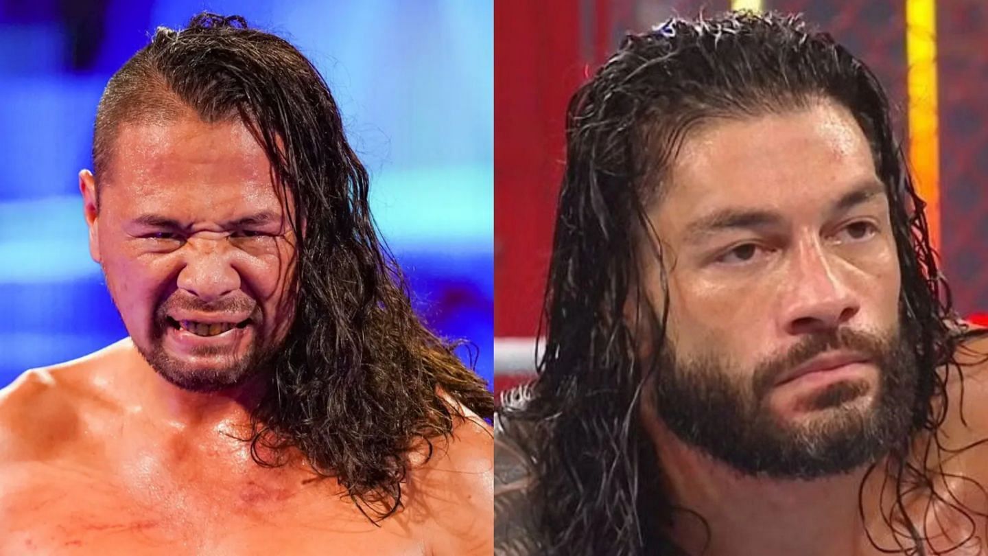 Shinsuke Nakamura (left); Roman Reigns (right)