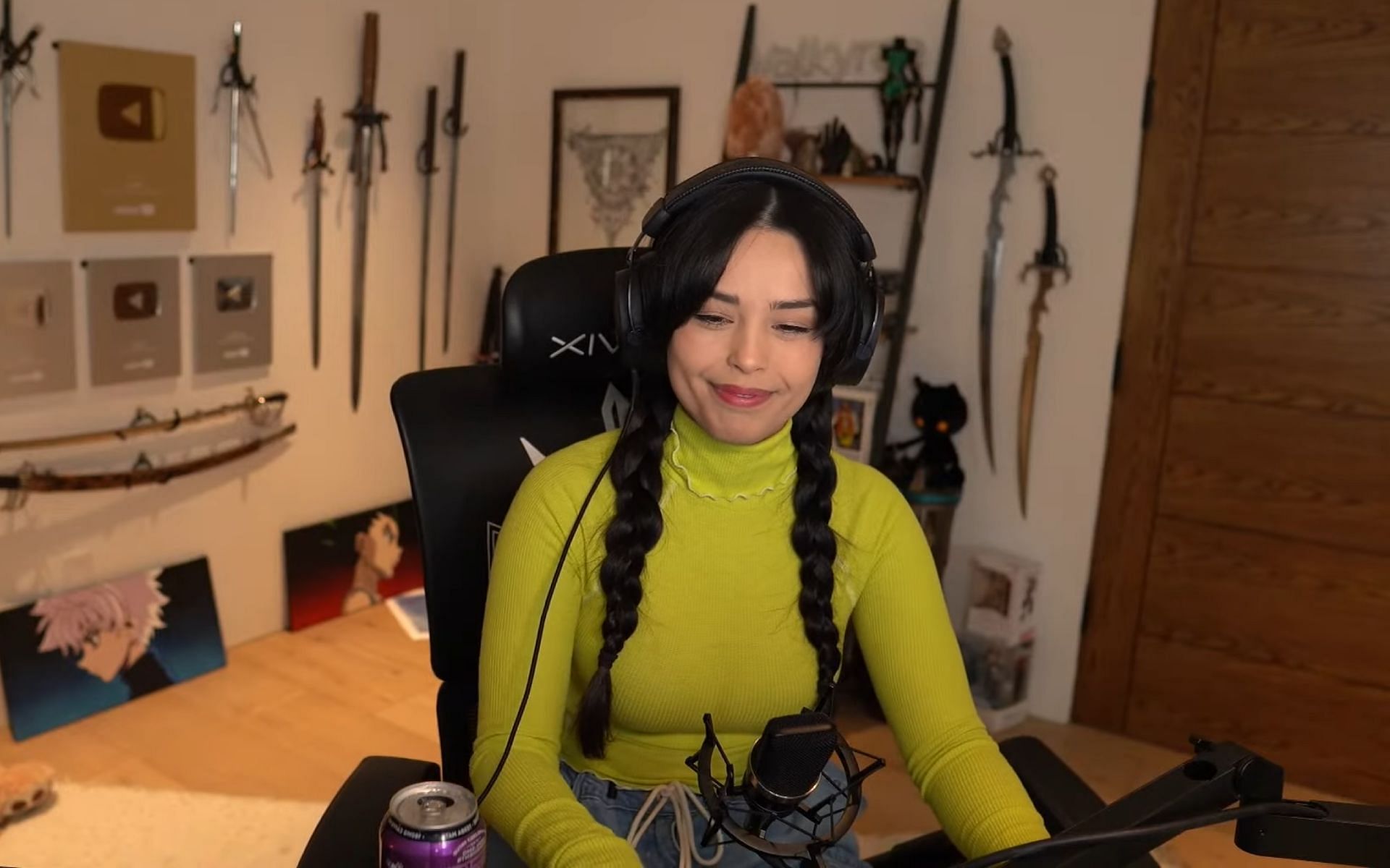 Valkyrae talks about her GTA 5 RP character trending on Twitter (Image via Valkyrae/YouTube)