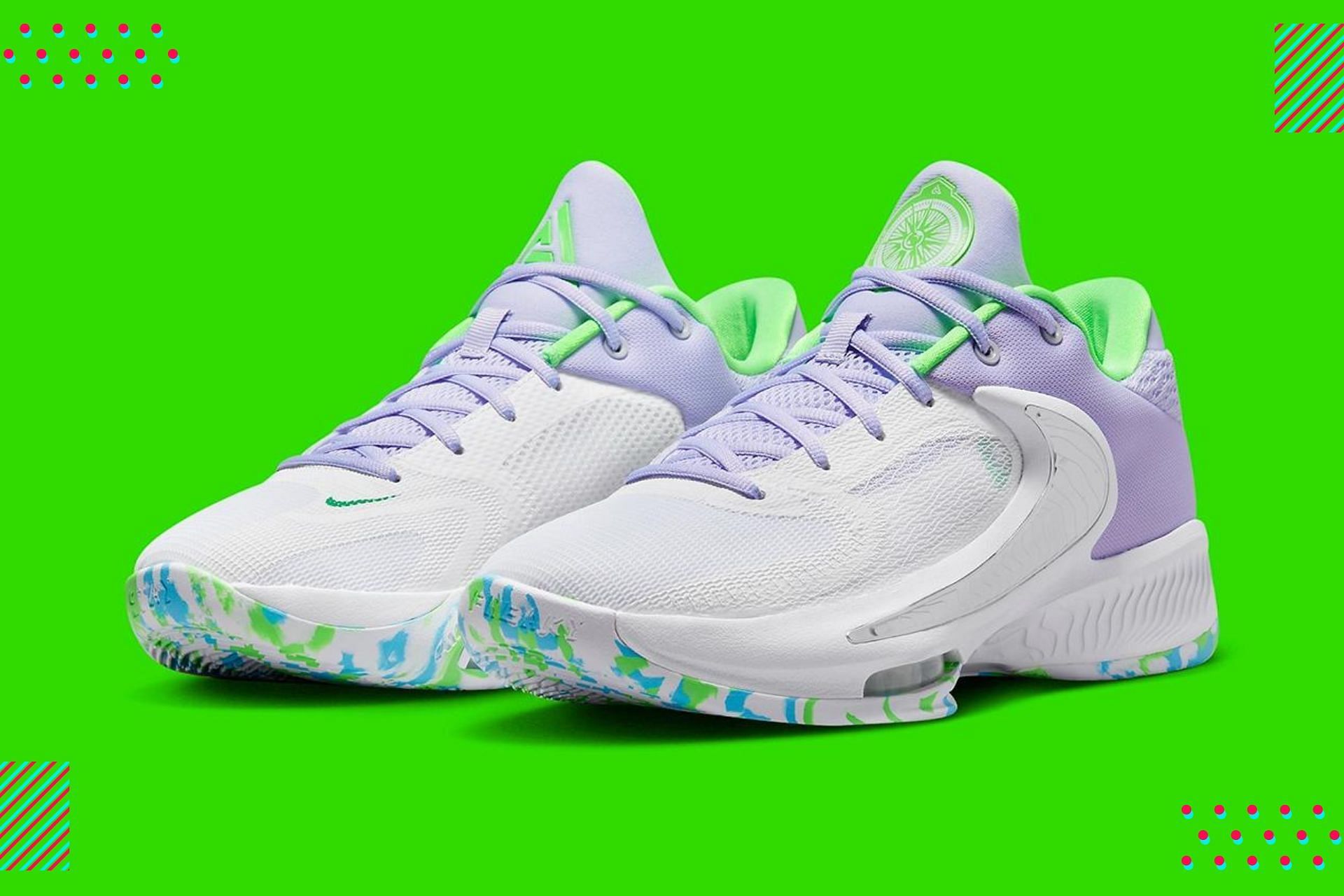 Giannis Antetokounmpo: Nike Zoom Freak 4 “Oxygen Purple” shoes