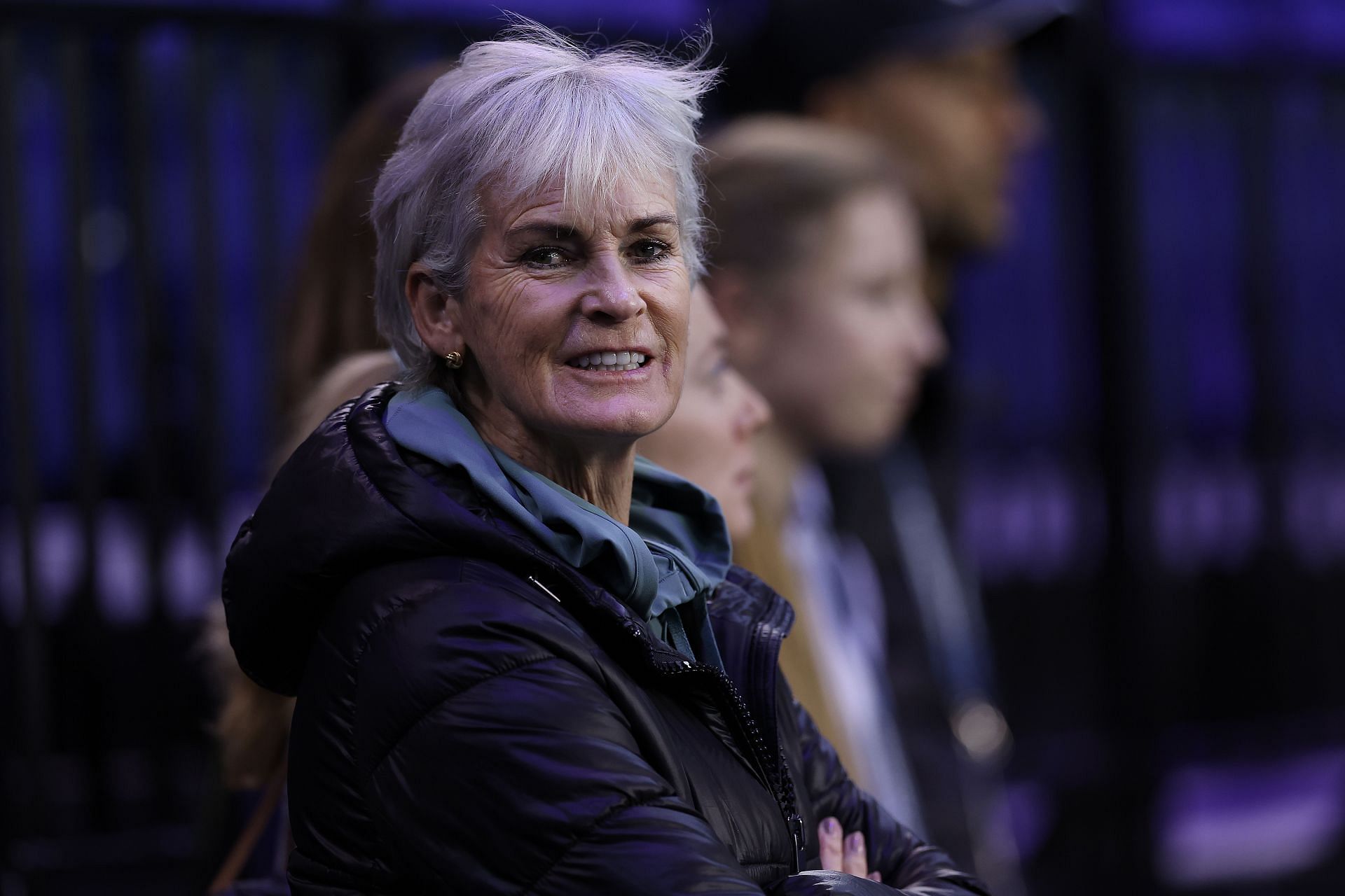 Andy Murray&#039;s mother Judy Murray at the Bille Jean King Cup 2022