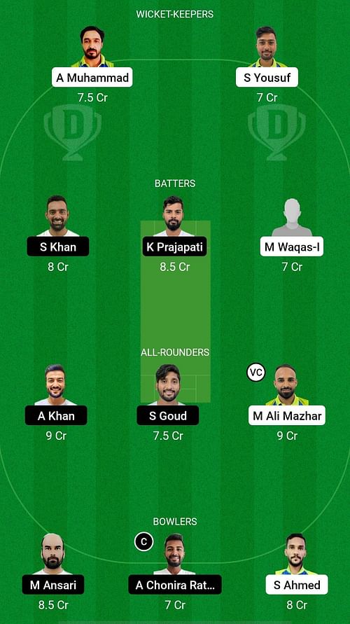 AZA vs QUT Dream11 Prediction - Oman D20