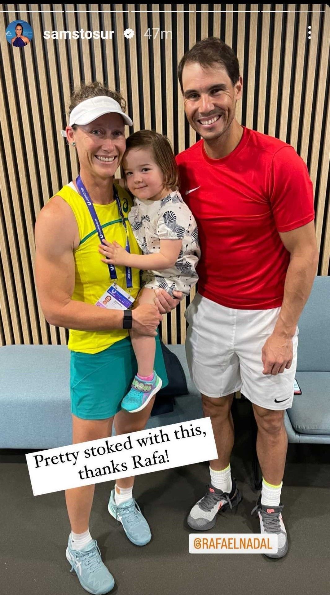 Samantha Stosur&#039;s Instagram story