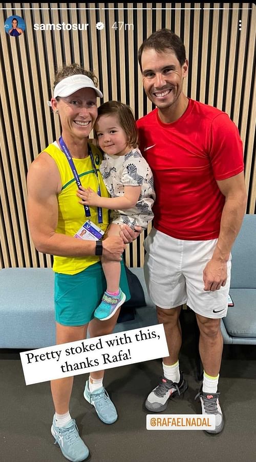 Samantha Stosur's Instagram story